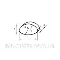 Вкладиш фрикційний 4ЕК-128